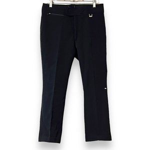 Fera Vintage 80s Wool Blend Ski SnowBoard Black Pants Mens 34S Short Pockets